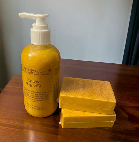 Turmeric Kojic Acid Soap & Body Wash Bundle